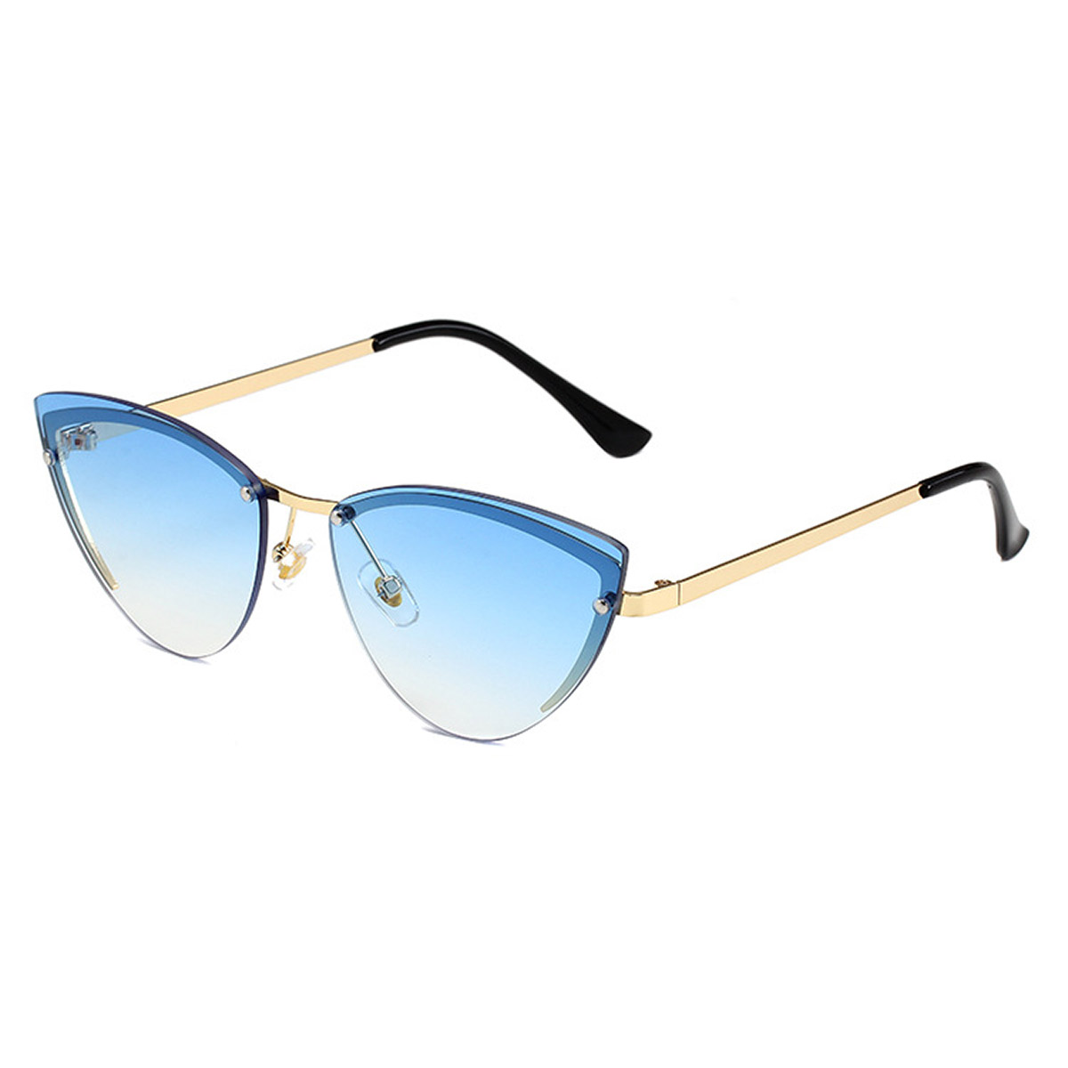 Lunettes de soleil en métal de couleur océan