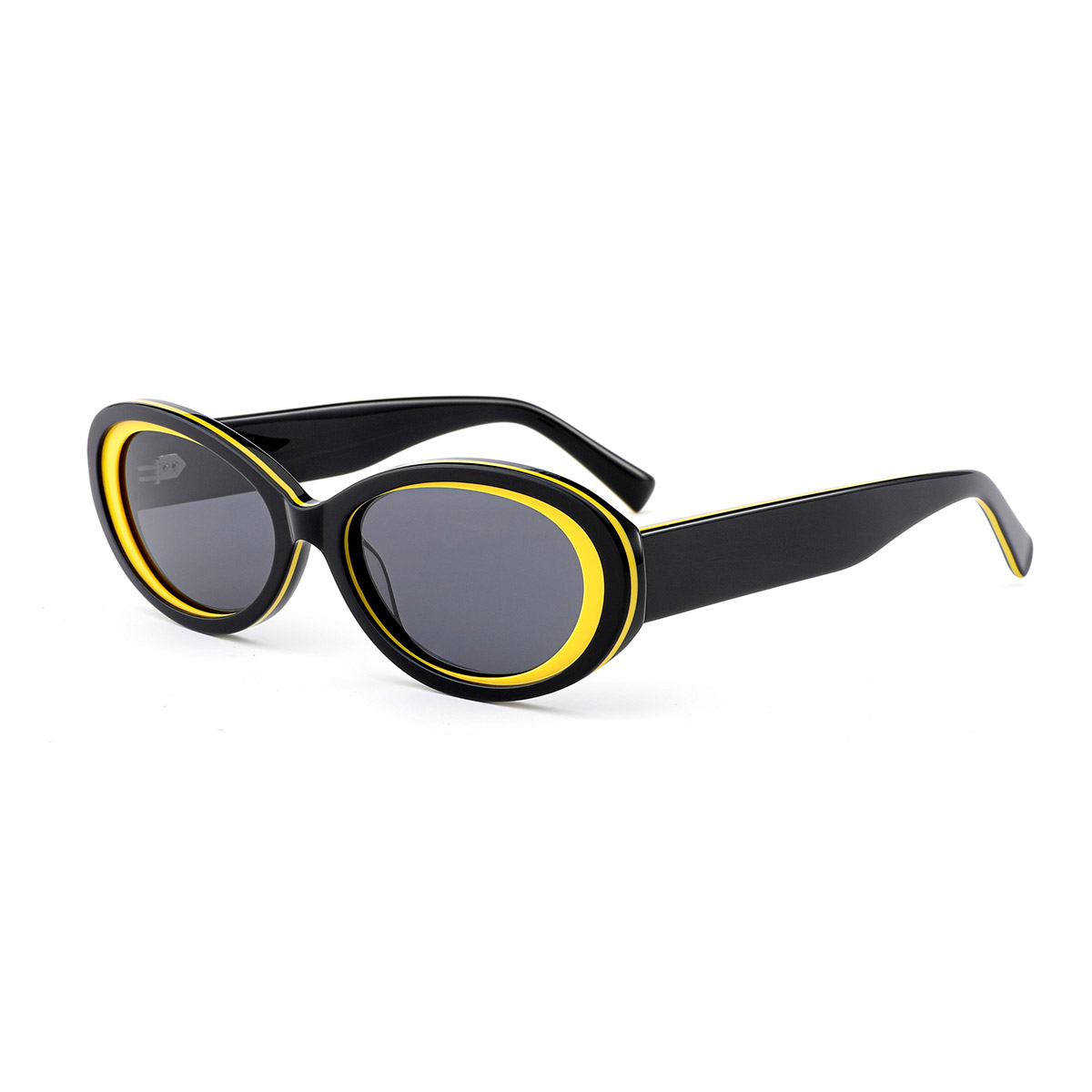Lunettes de soleil acétate de gradient coloré anti-chute et impact