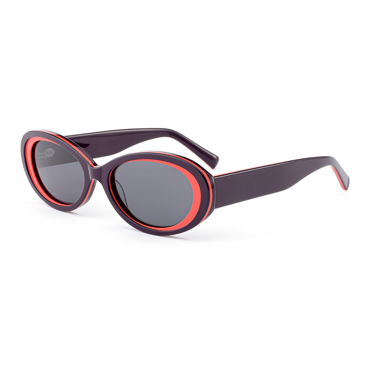Lunettes de soleil acétate de gradient coloré anti-chute et impact