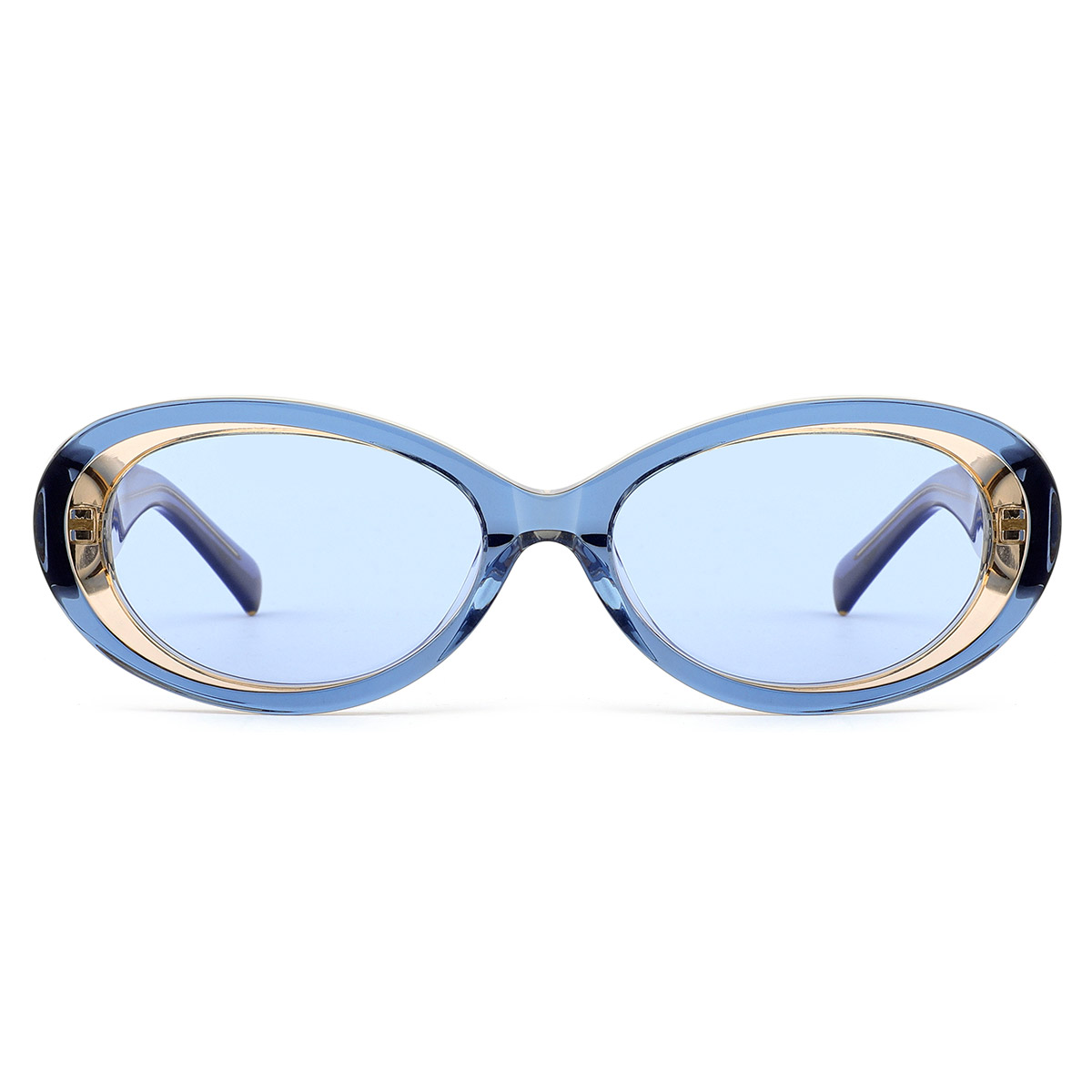 Lunettes de soleil acétate de gradient coloré anti-chute et impact