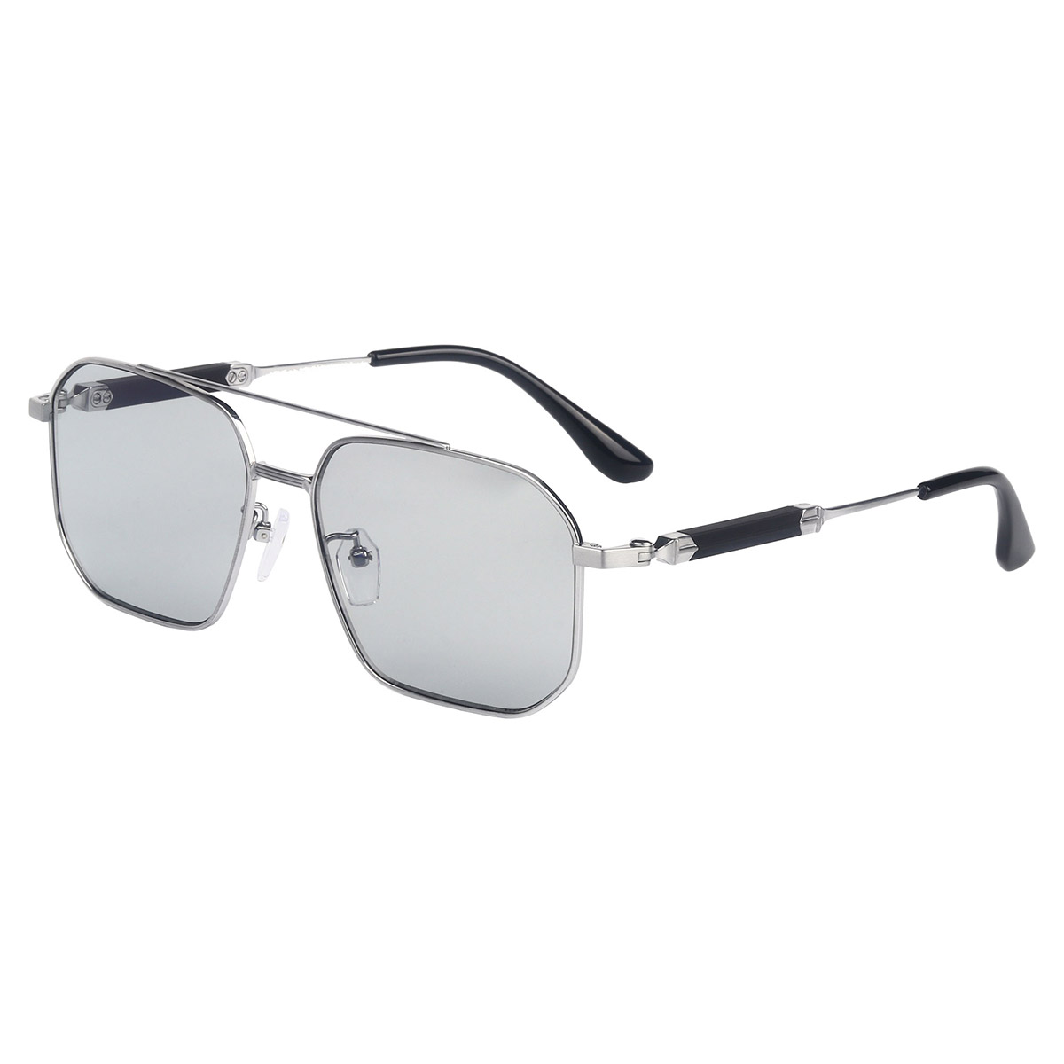 Mémoire résistante à un cadre carré Lunettes de soleil en titane pur