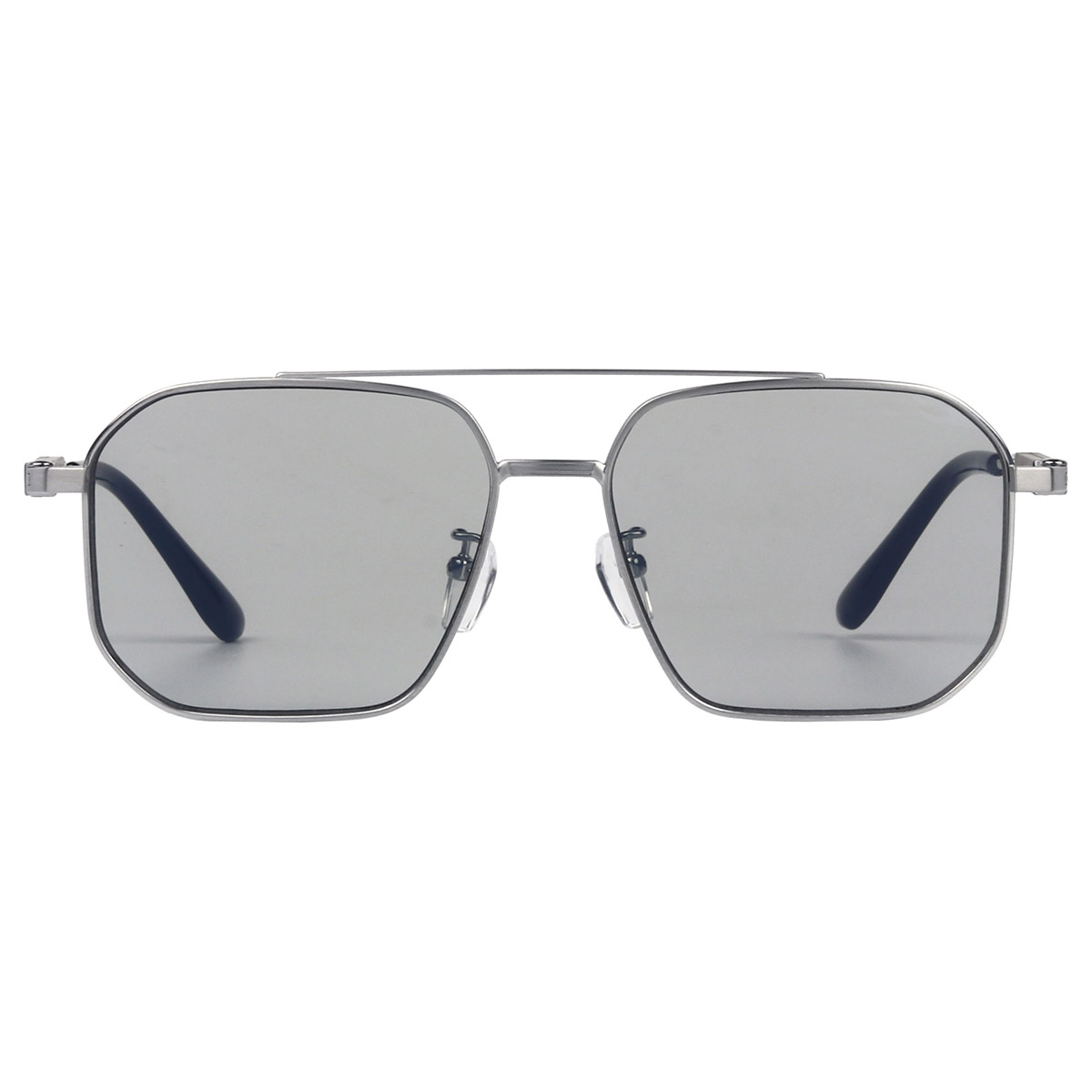 Mémoire résistante à un cadre carré Lunettes de soleil en titane pur