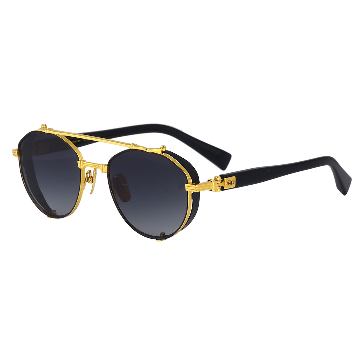 Lunettes de soleil de titane pur résistant à l'impact ovale rétro