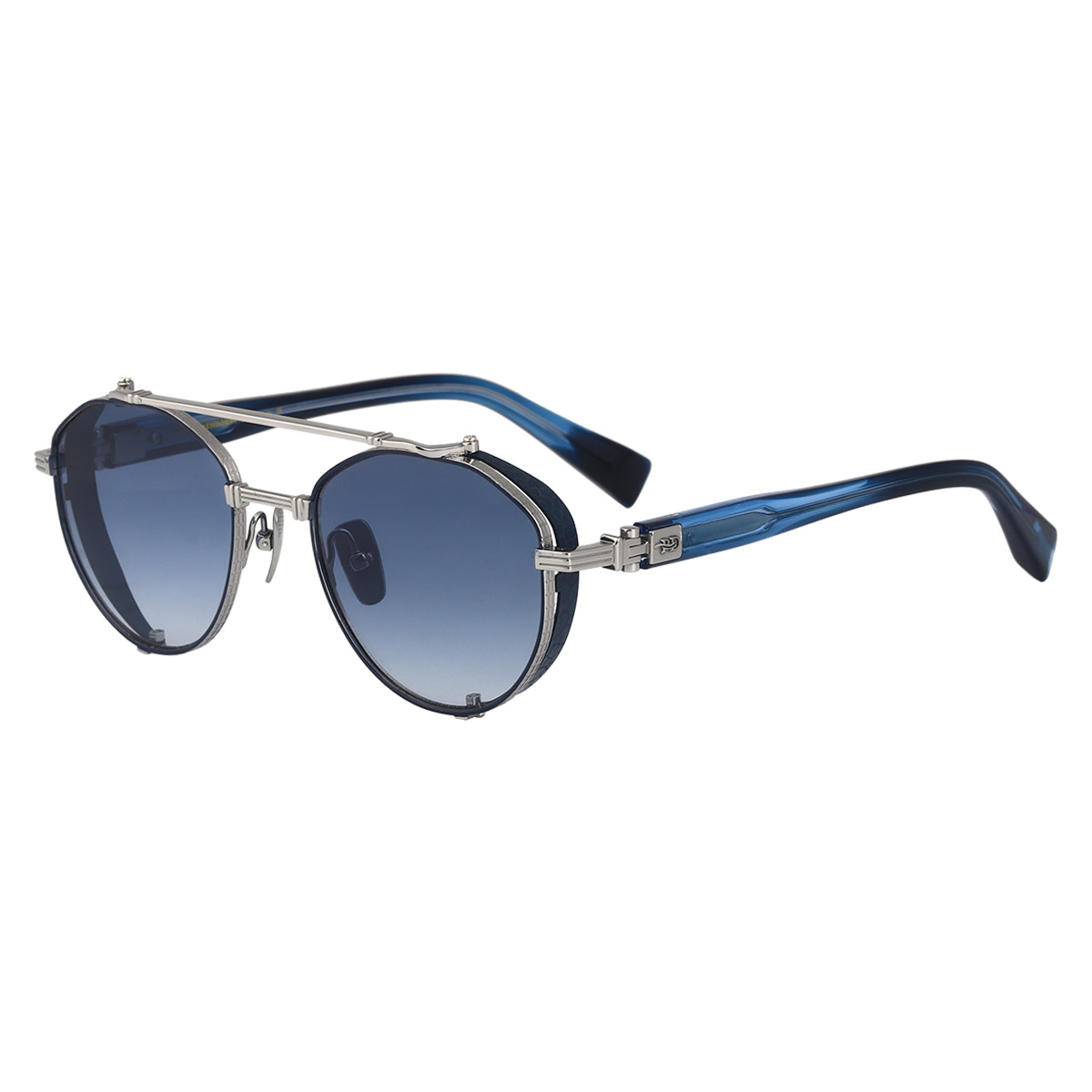 Lunettes de soleil de titane pur résistant à l'impact ovale rétro