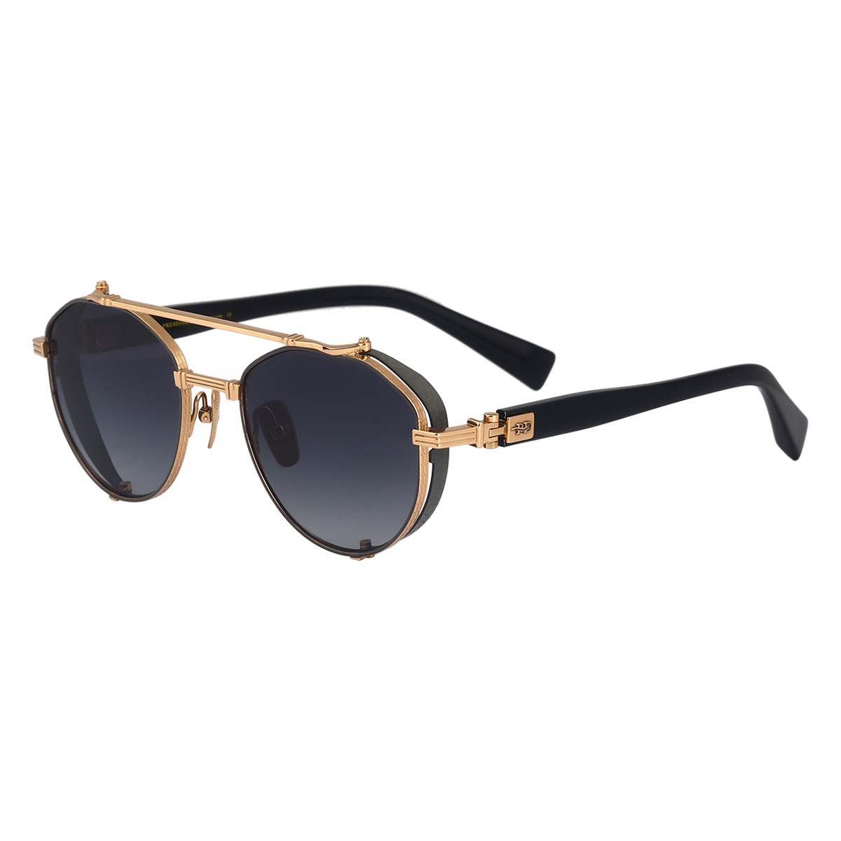 Lunettes de soleil de titane pur résistant à l'impact ovale rétro