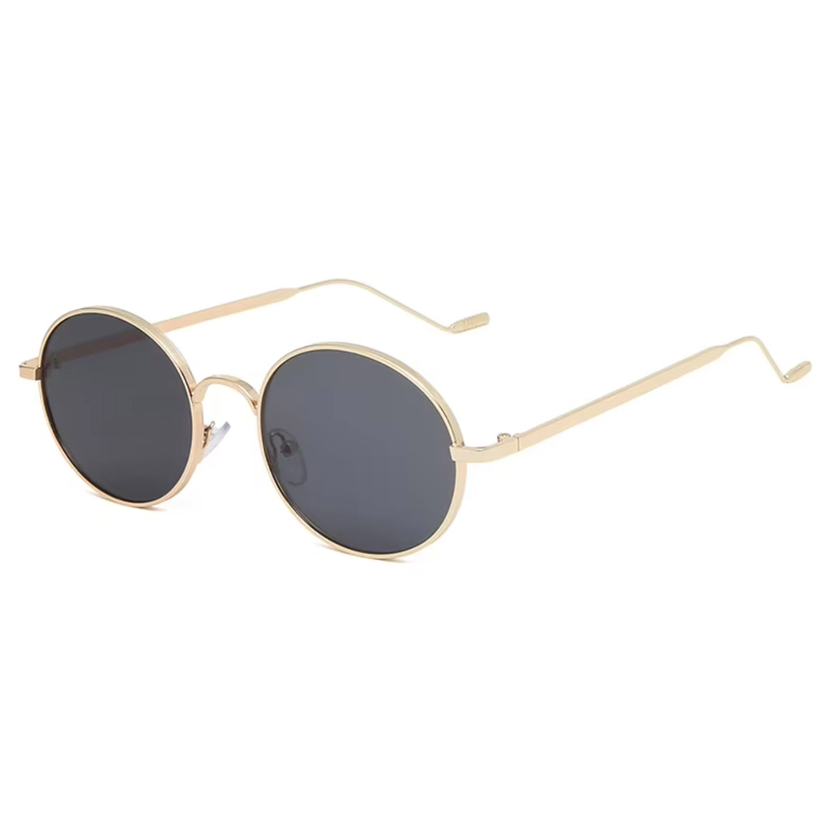 Lunettes de soleil en métal rond vintage