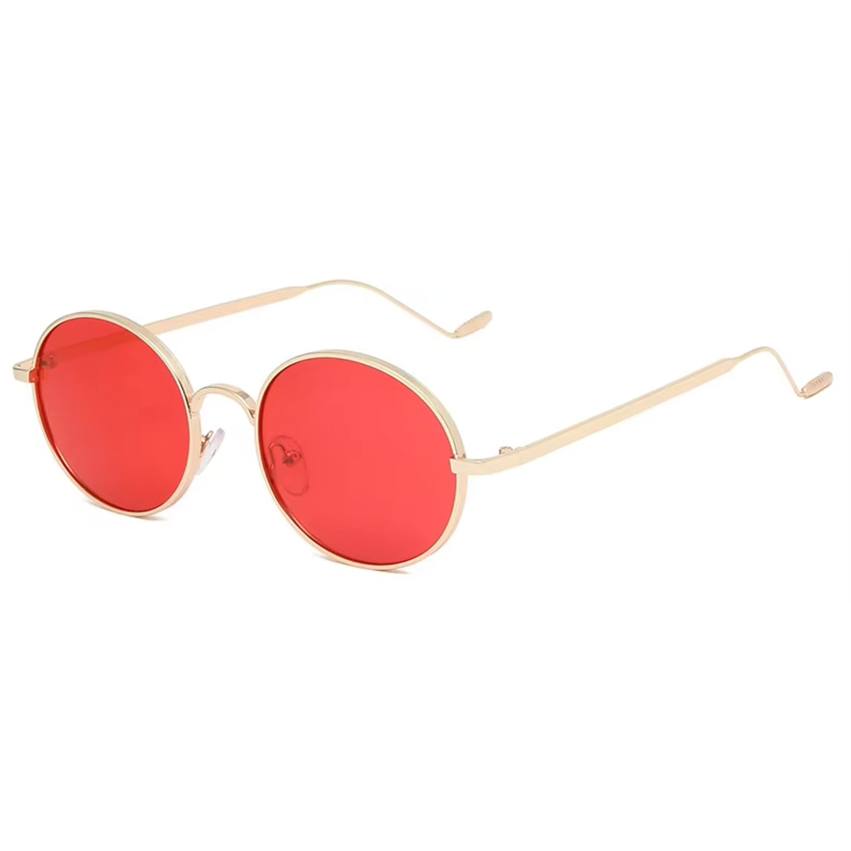 Lunettes de soleil en métal rond vintage