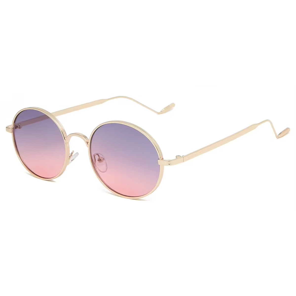 Lunettes de soleil en métal rond vintage