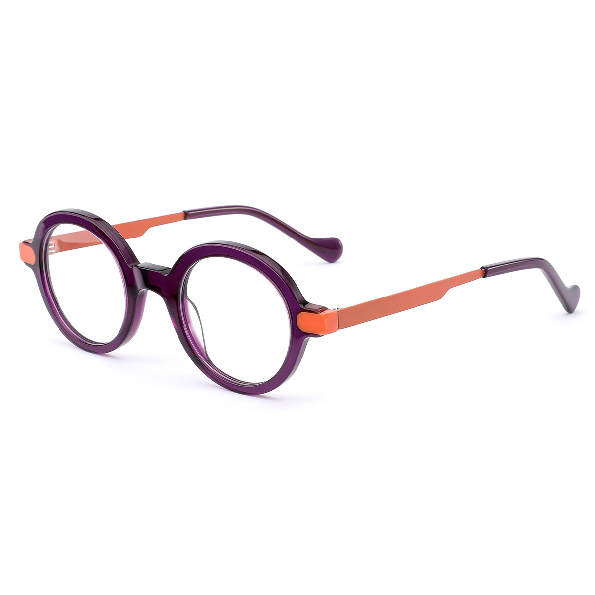 Lunes optiques à cadre rond rétro