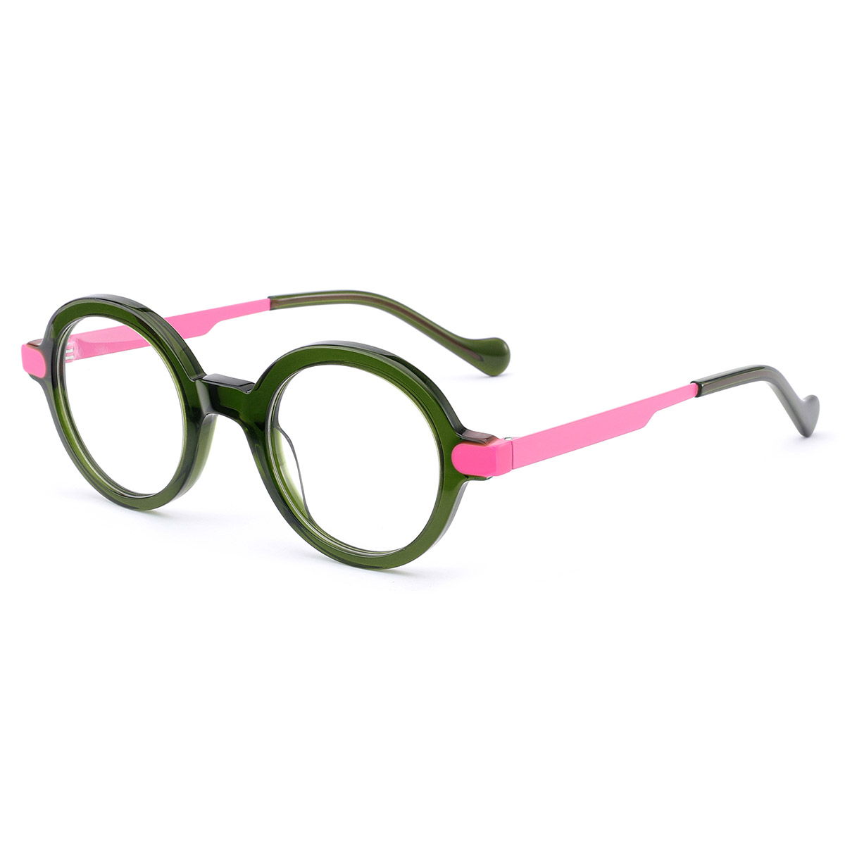 Lunes optiques à cadre rond rétro
