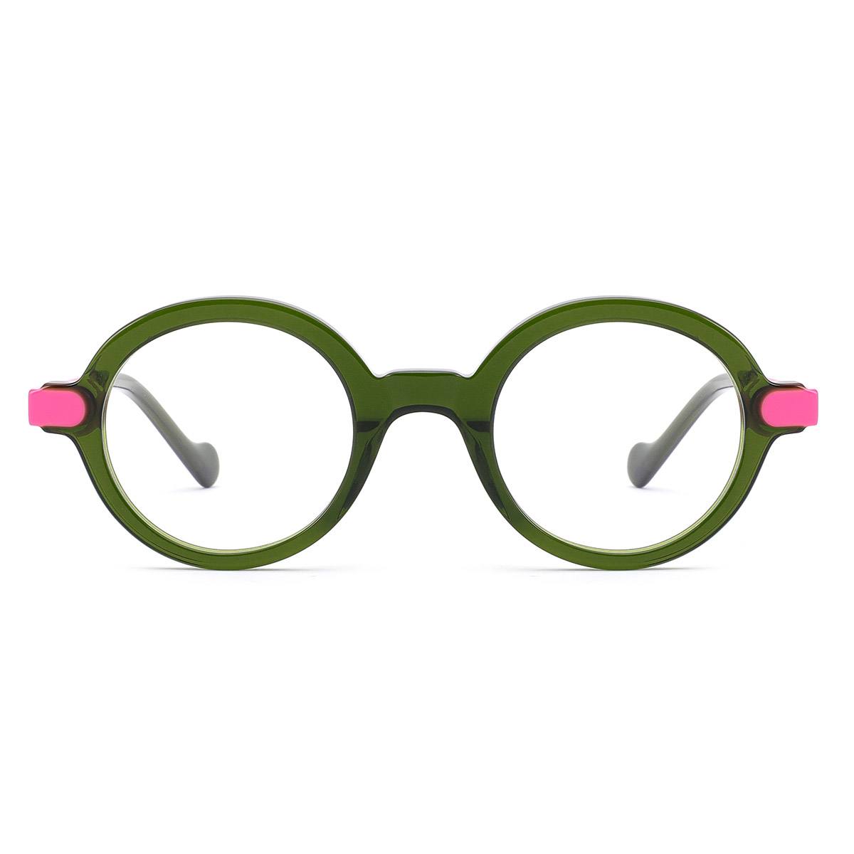 Lunes optiques à cadre rond rétro