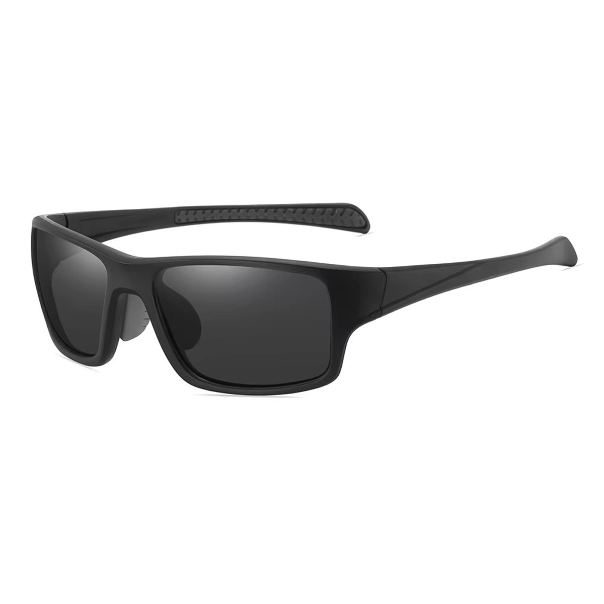 Lunettes de soleil de pêche polarisées à cadre carré pour hommes