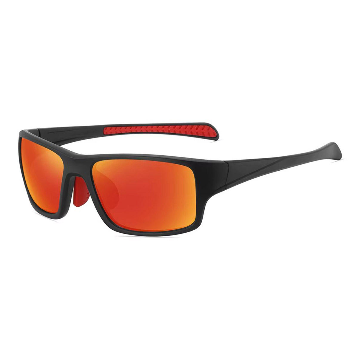 Lunettes de soleil de pêche polarisées à cadre carré pour hommes