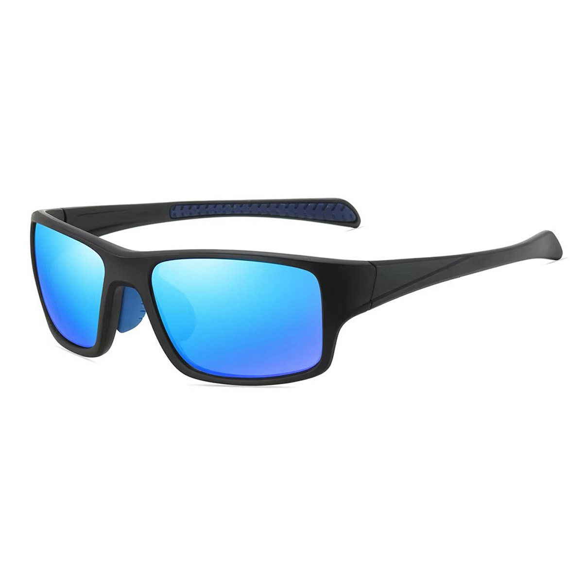 Lunettes de soleil de pêche polarisées à cadre carré pour hommes