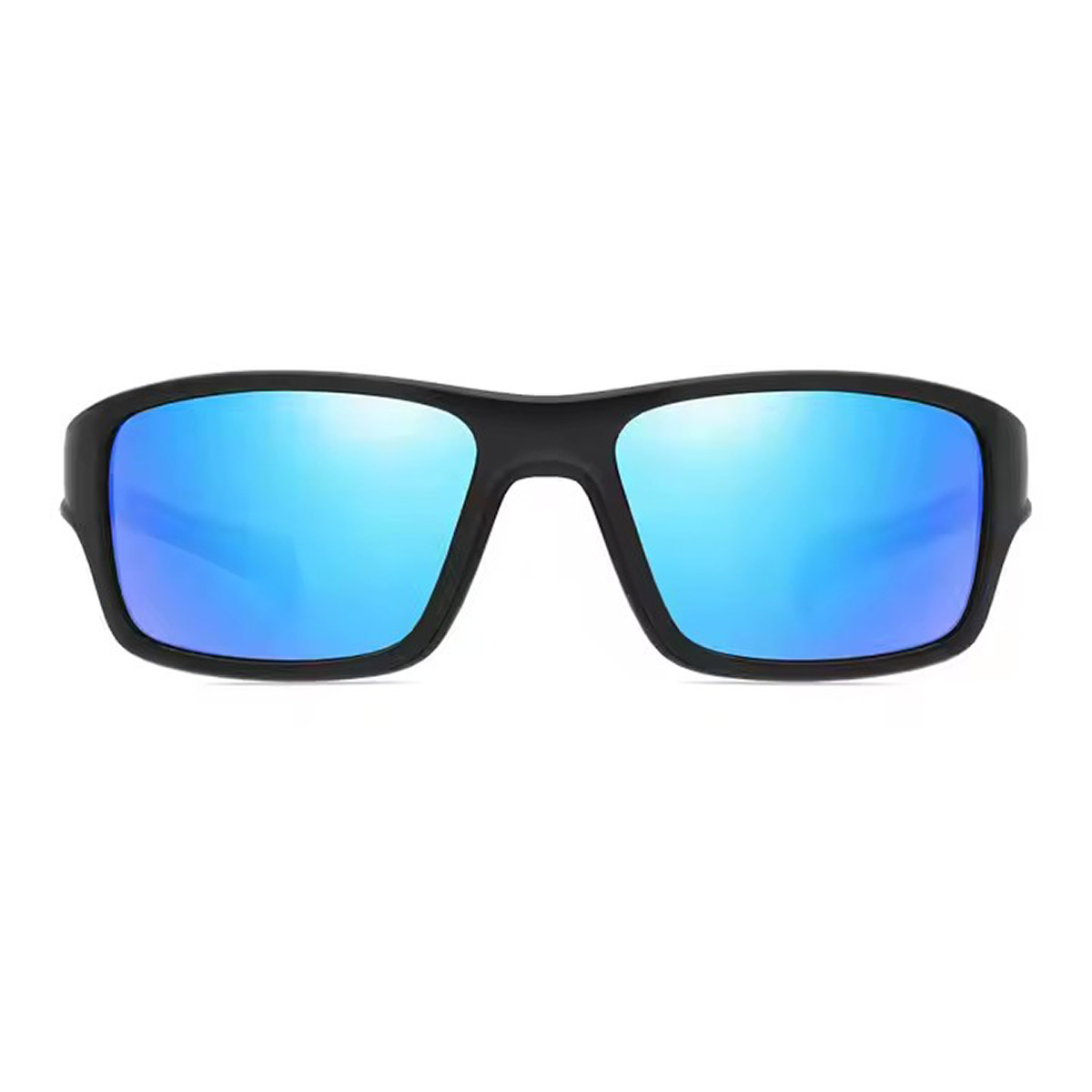 Lunettes de soleil de pêche polarisées à cadre carré pour hommes