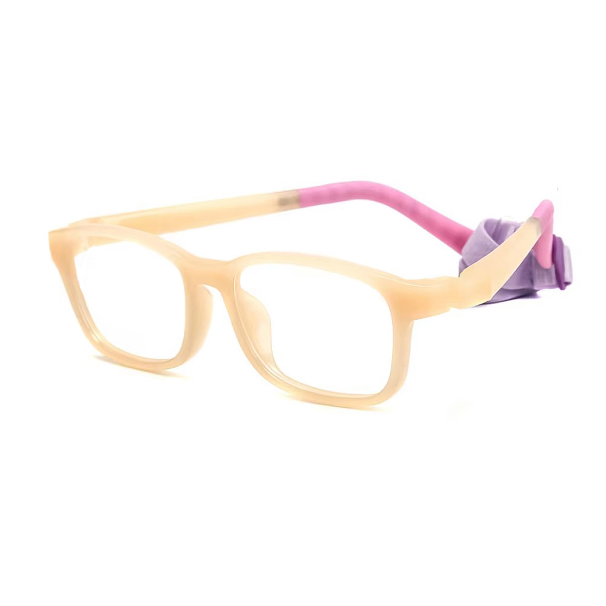 Mémoire Silicone Square Cartoon Ajustement des verres optiques pour enfants