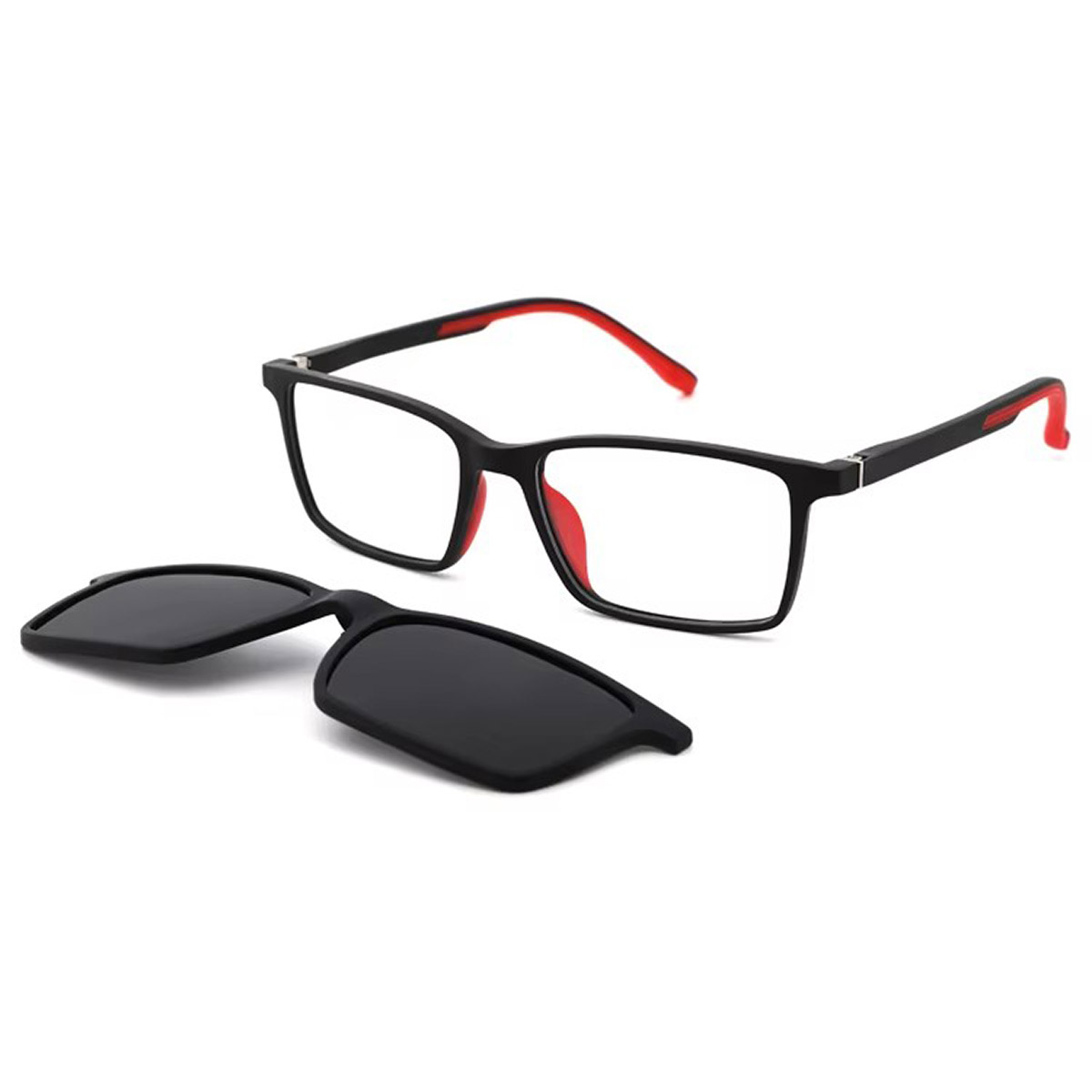 PC de cadre flexible avec verres de soleil magnétiques détachables pour enfants