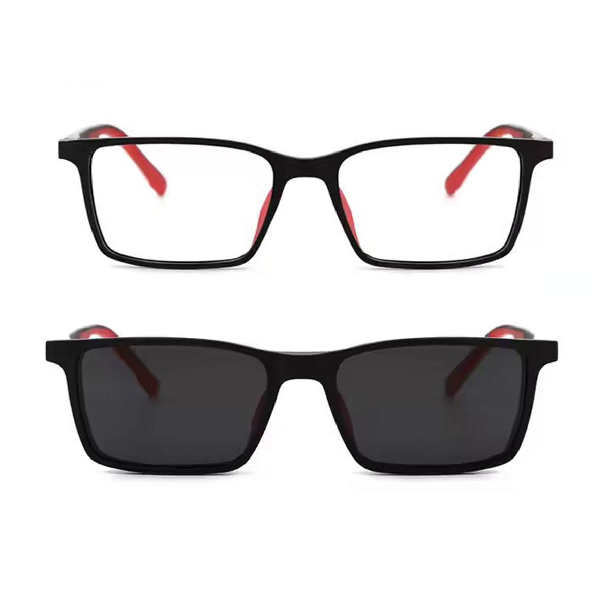 PC de cadre flexible avec verres de soleil magnétiques détachables pour enfants