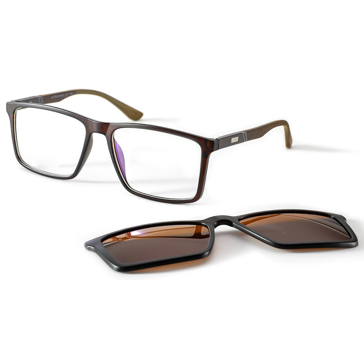 Clip antidérapant et résistant à l'usure sur les lunettes de soleil