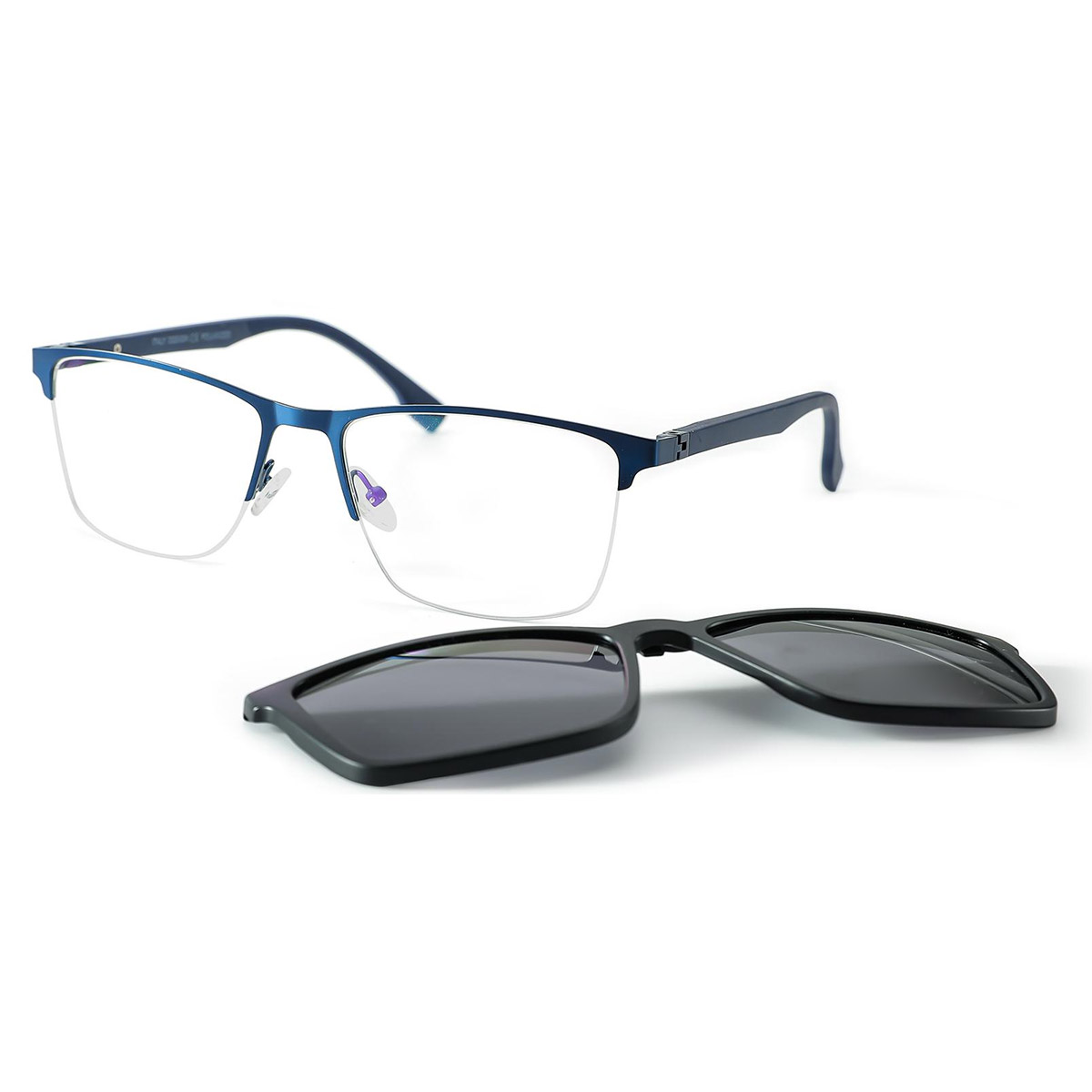 Clip ultraléger carré sur les lunettes de soleil