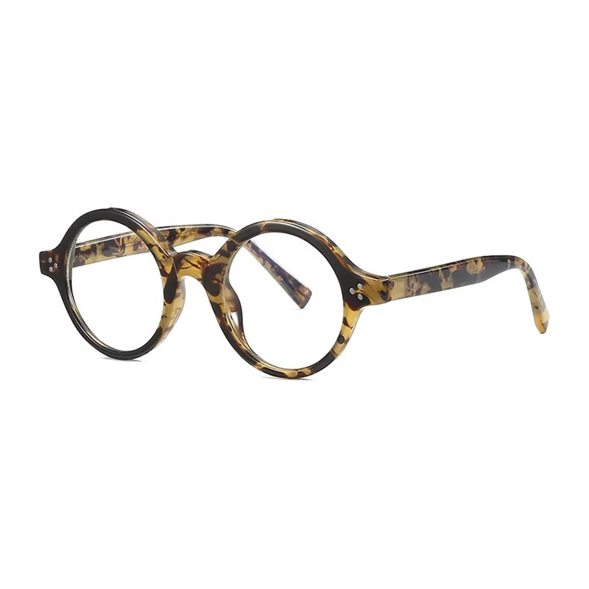Plaque rétro pour hommes ronds de lunettes de lecture multi-focales progressives