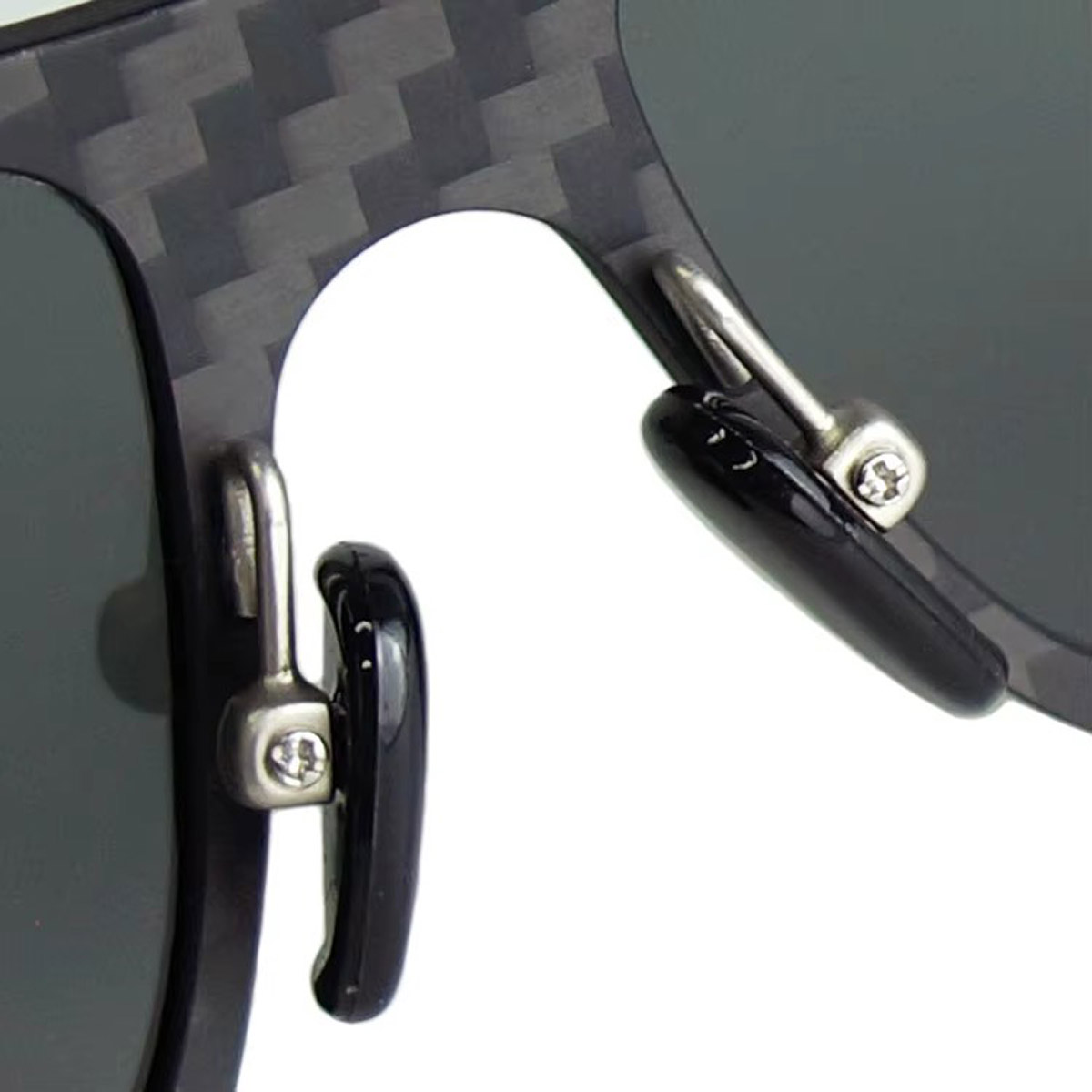 Lunettes de soleil rétro carré en fibre de carbone carré
