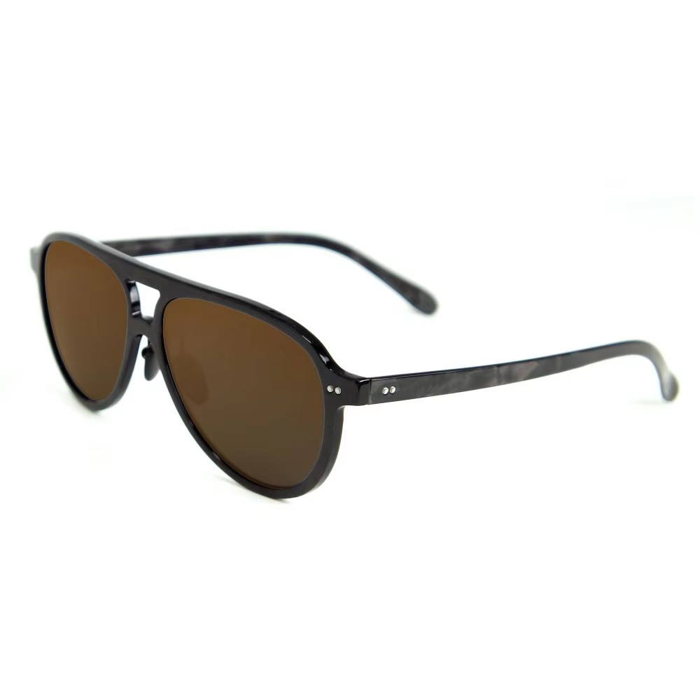 Lunettes de soleil en fibre de carbone aviateur classique