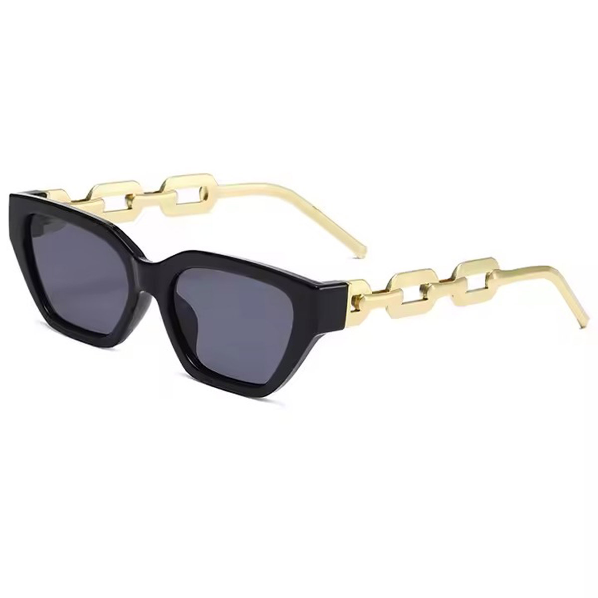 Lunettes de soleil à l'œil de chat découpé en métal