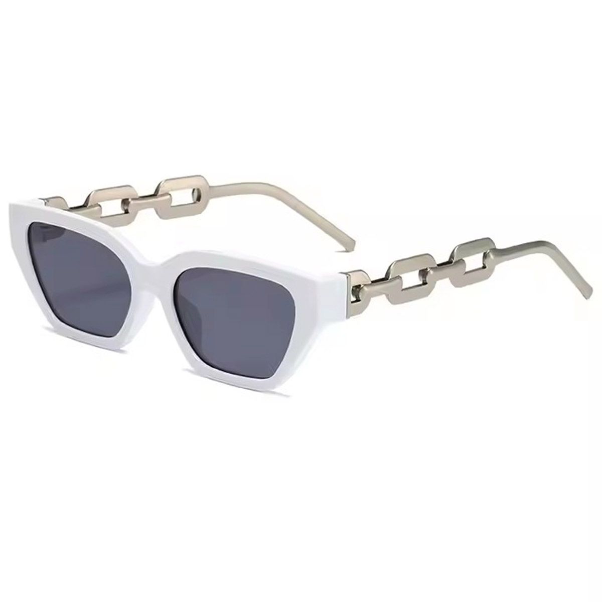 Lunettes de soleil à l'œil de chat découpé en métal