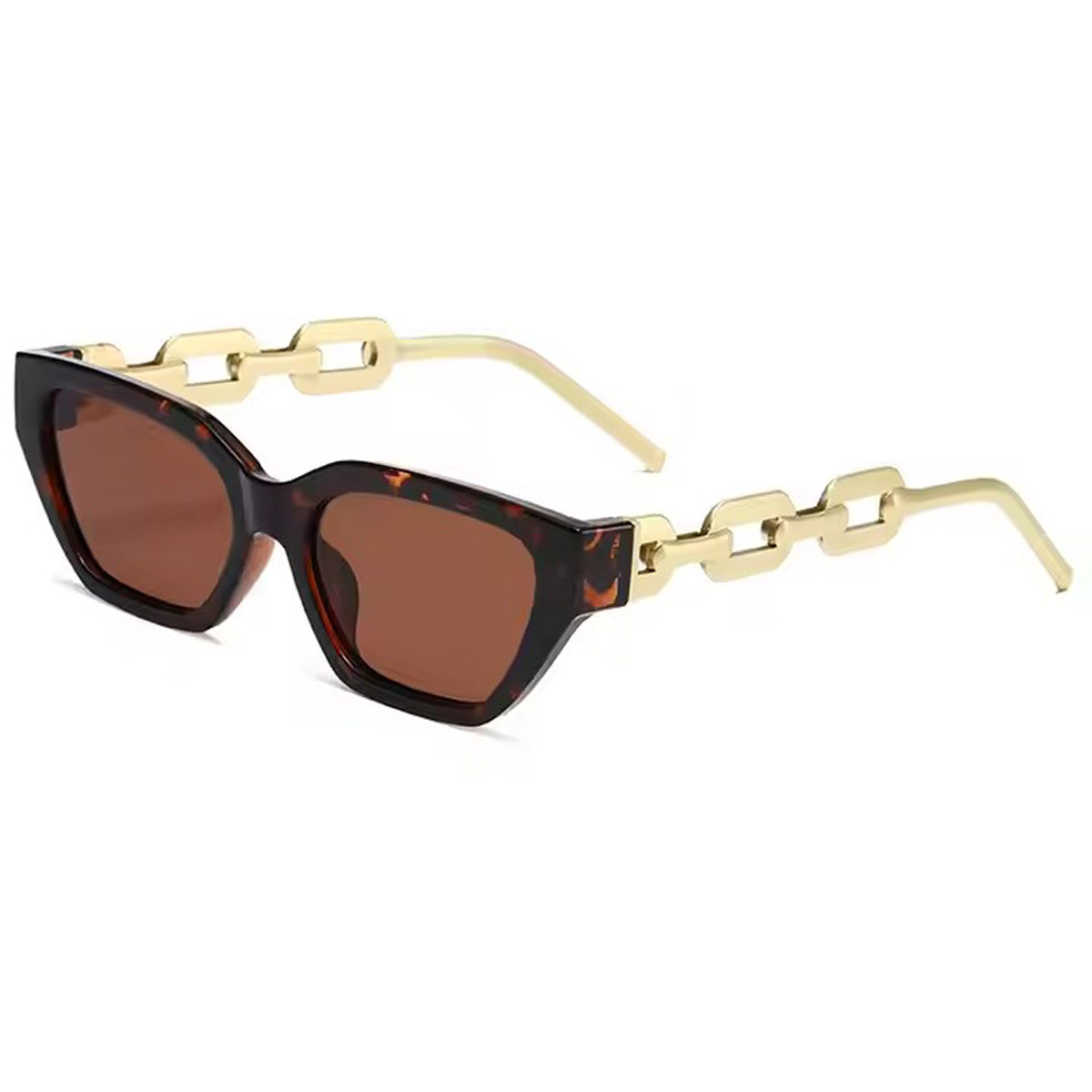 Lunettes de soleil à l'œil de chat découpé en métal