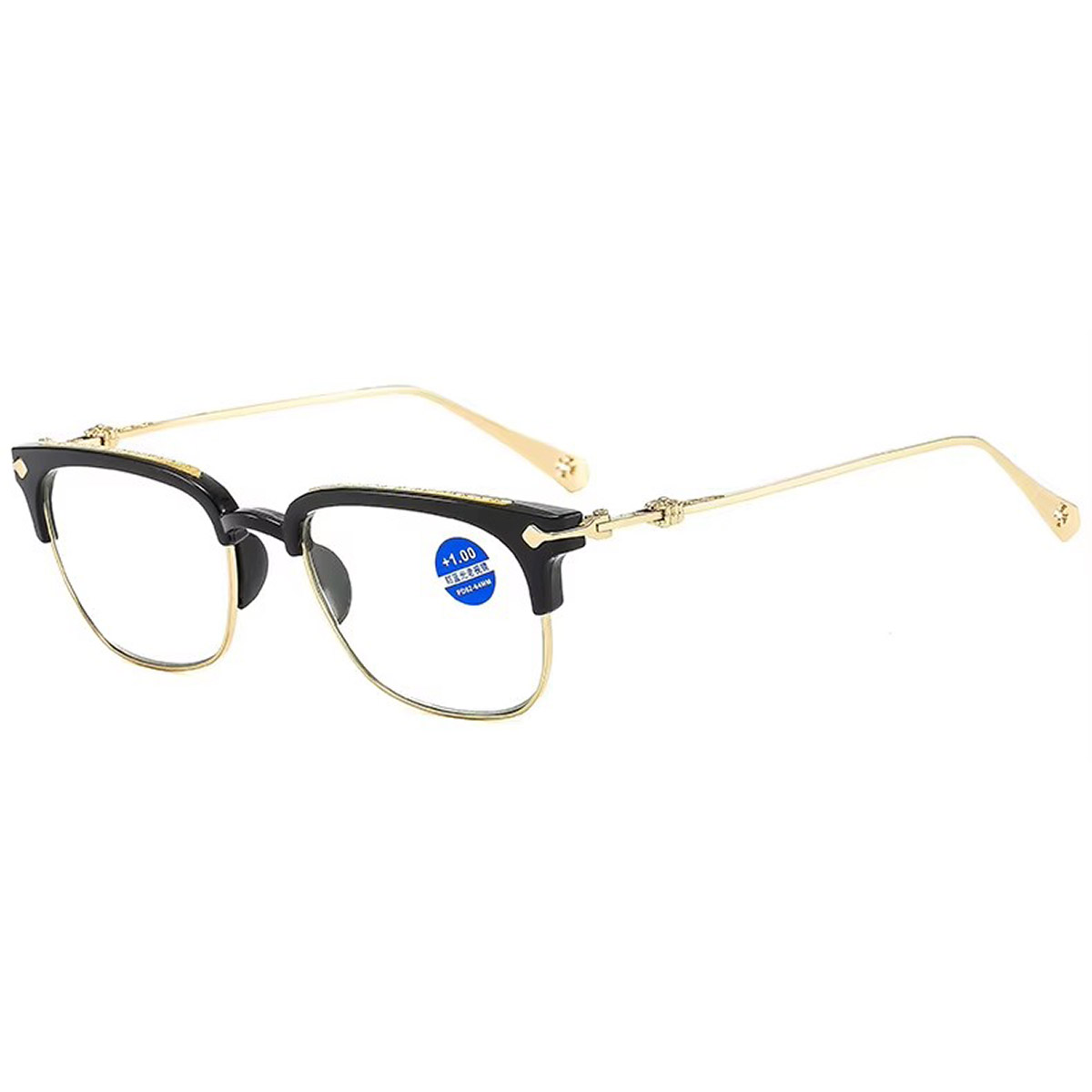 Titanium Full Titanium Business Men's Anti-Blue Light Lunes de lecture
