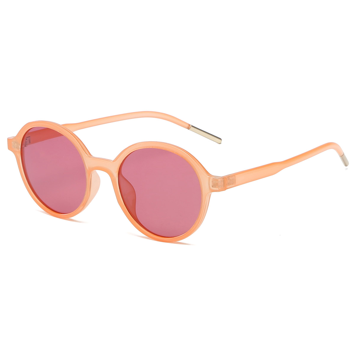 Transparent Colorful Round Frame TR / PC Sunglasses