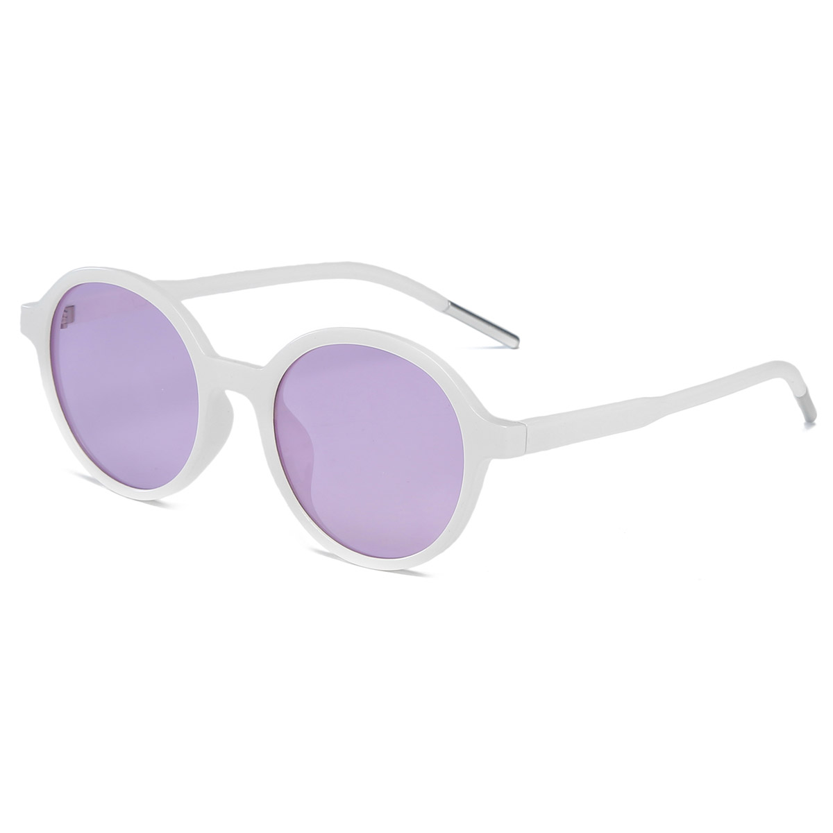 Transparent Colorful Round Frame TR / PC Sunglasses