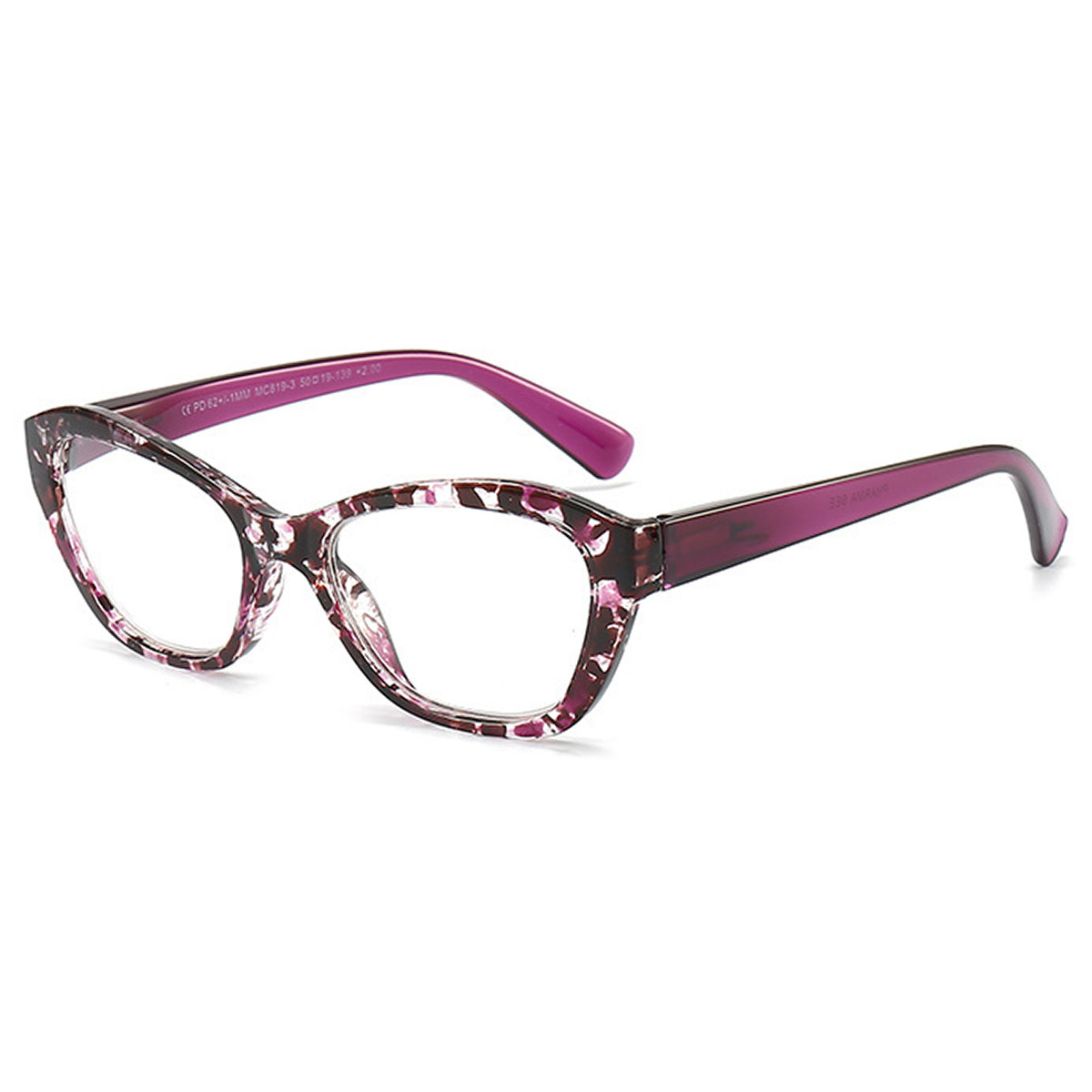 Lunes à œil de chat à la mode des femmes avec des lunettes de lecture multifocales progressives