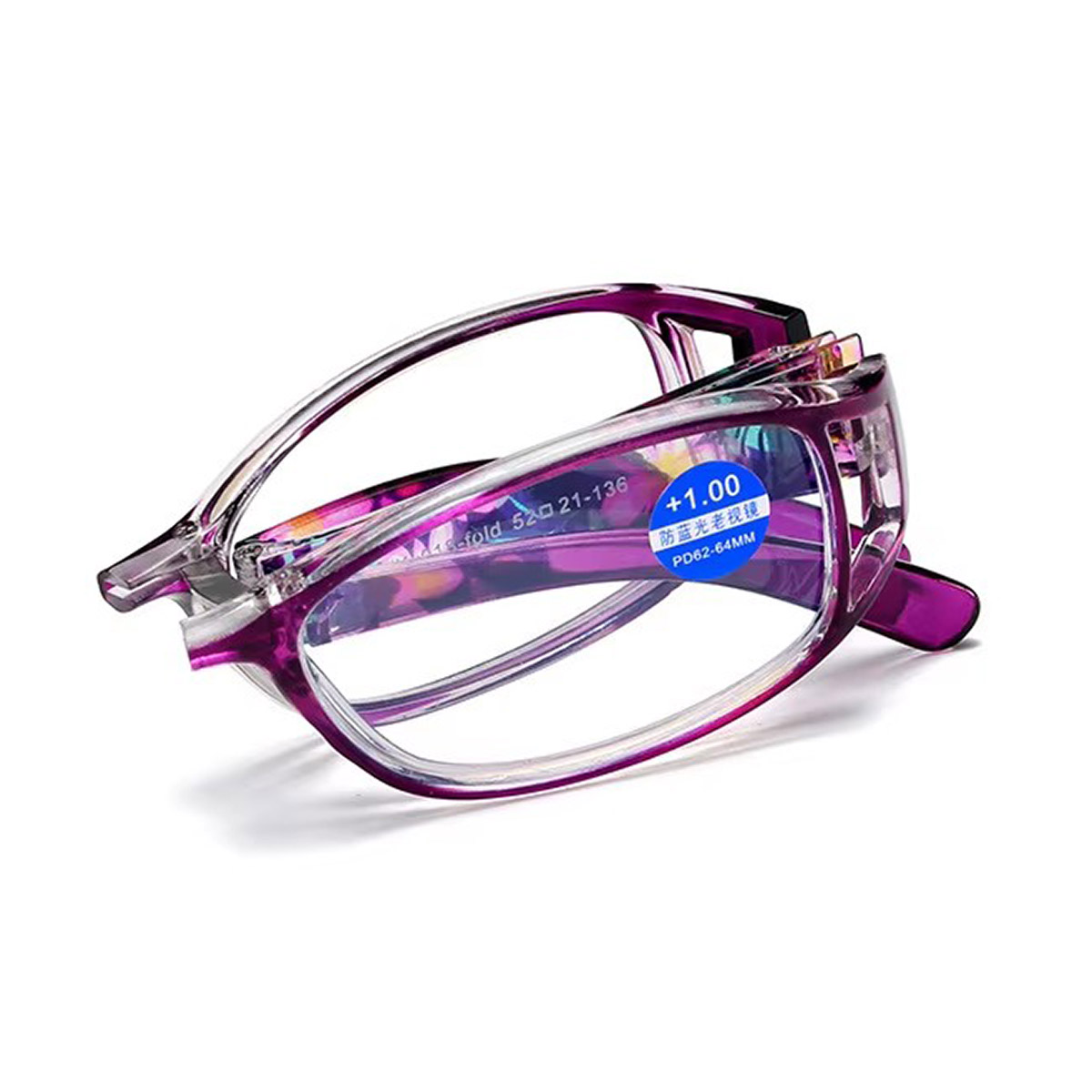 TR90 Lunes de lecture ovales portables pliables pour hommes et femmes